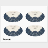 Carte céleste céleste autocollant de mariage Navy (Feuille)