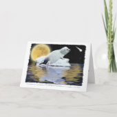 Carte CÉLESTE de PHOQUE de HARPÉ d'ENFANT (Devant)