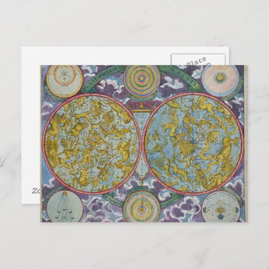 Carte céleste des planètes (Devant / Derrière)