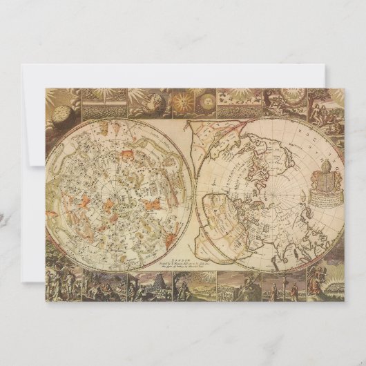 Carte céleste du planisphère vintage par Joseph Mo (Devant)