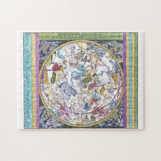 Carte céleste Hemisphaerium Coeli Boreale Puzzle (Horizontal)