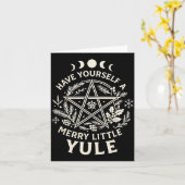 Carte Céleste Joyeux Petit Solstice De Noël Yu (Fleur jaune)