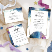 Carte céleste Turquoise bleu pourpre Mariage d'aqu