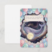 Carte Celestial Moon Baby Shower Thank You Card (Devant / Derrière)