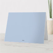 Carte Celestial Rooster Greeting with Floral Border (Dos)