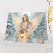 Carte Celestial Winter Angel Lantern of Grace (Fleur jaune)