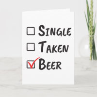Célibataire en couple Amoureux de bière Statut rel