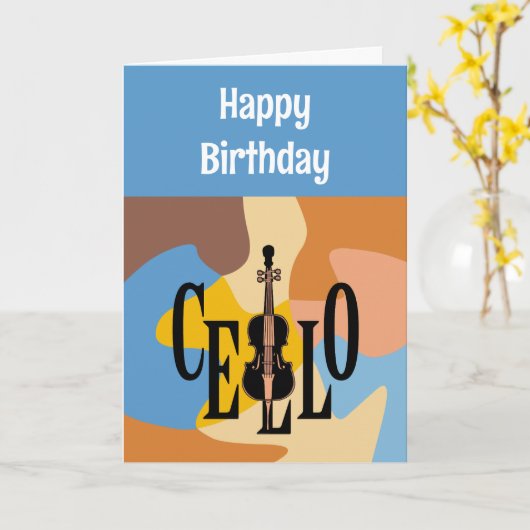 Carte Cello Dans Cello Anniversaire (Fleur jaune)