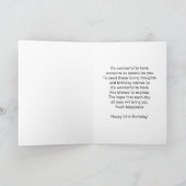 Carte Cello Design Personnalisé 21e anniversaire (Intérieur)