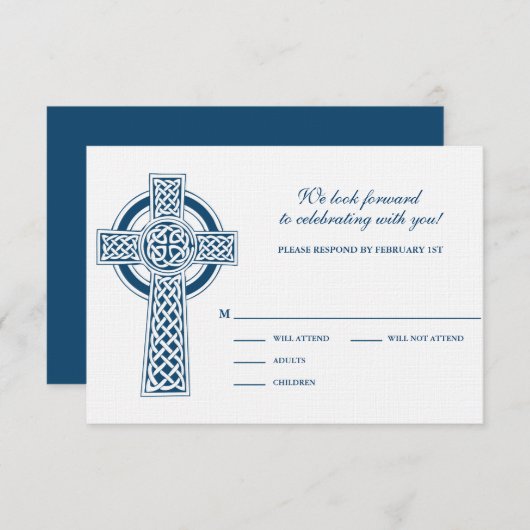Carte Celtic Cross RVSP (Devant / Derrière)
