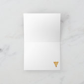 Carte Celtic Golden D3 Élégante à note personnelle (Intérieur)