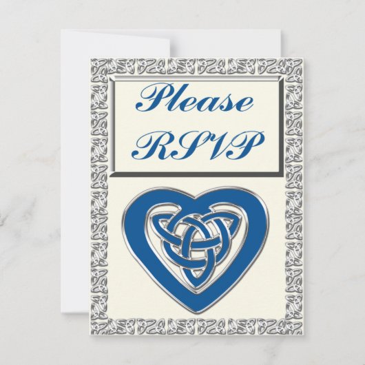 Carte Celtic Heart RSVP (Devant)