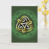 Carte Celtic Knot (Fleur jaune)
