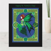 Carte Celtic Knot Work Green Fairy (Devant)