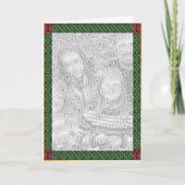 Carte celtique de frontière de Noël (Devant)