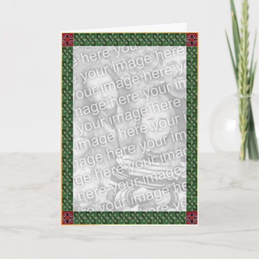 Carte celtique de frontière de Noël (Devant)