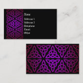 Carte celtique de profil - pourpre et noir (Devant / Derrière)