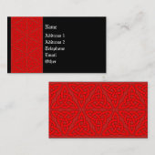 Carte celtique de profil - rouges (Devant / Derrière)