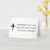 Carte Cendre mercredi (Fleur jaune)