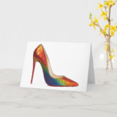 Carte Cendrillon Citation Christian Louboutin Chaussures (Fleur jaune)