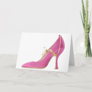 Carte Cendrillon Citation Miu Miu Chaussures Pompes Rose
