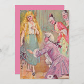 Carte Cendrillon et le Prince - illustration (Devant / Derrière)