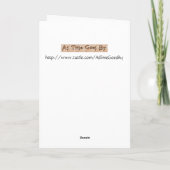 Carte Cendrillon et marraine gâteau (blanc à (Dos)