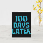 Carte Cent Jours Plus Tard 100E Jour D'Enseignant (Fleur jaune)