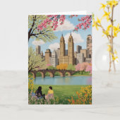 Carte Central Park New York (Fleur jaune)