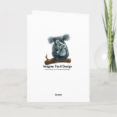 Carte Centre de la fête de l'ours de Cute Koala (Dos)