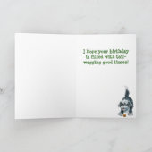 Carte Centre Shaggy Sheep Chien (Intérieur)