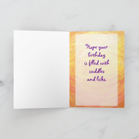 Carte Centre Shaggy Sheep Chien (Intérieur)