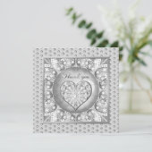 Carte Céramique gris dentelle (Debout devant)