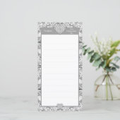 Carte Céramique gris dentelle (Debout devant)