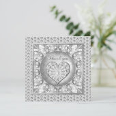 Carte Céramique gris dentelle (Debout devant)