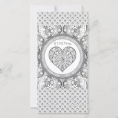 Carte Céramique gris dentelle (Dos)