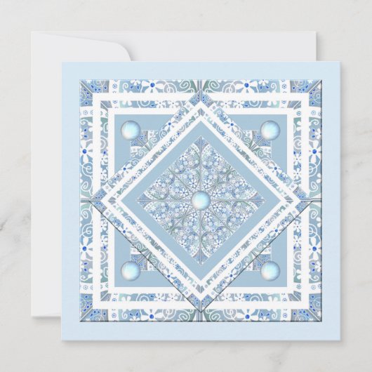Carte Céramique Lace bleu clair (Devant)