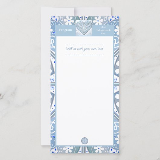 Carte Céramique Lace Bleu clair (Devant)