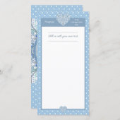 Carte Céramique Lace Bleu clair (Devant / Derrière)