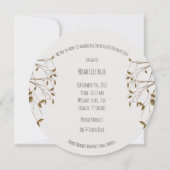 Carte (cercle) - Annonce Naissance Girafe (Dos)