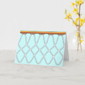 Carte Cercle de basket-ball Net_Congratulations ! (Fleur jaune)