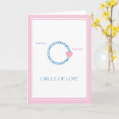 Carte Cercle de © de l'amour (Fleur jaune)