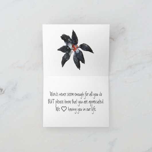 Carte Cercle de poulets noirs et blancs mangeant de la p (Intérieur)