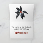 Carte Cercle de poulets noirs et blancs mangeant de la p (Intérieur)