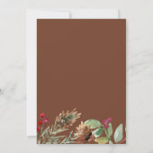 Carte Cercle de verdure de Noël Photo Joy (Dos)