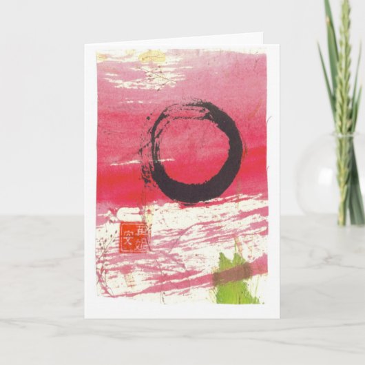 Carte Cercle magenta de zen (Devant)