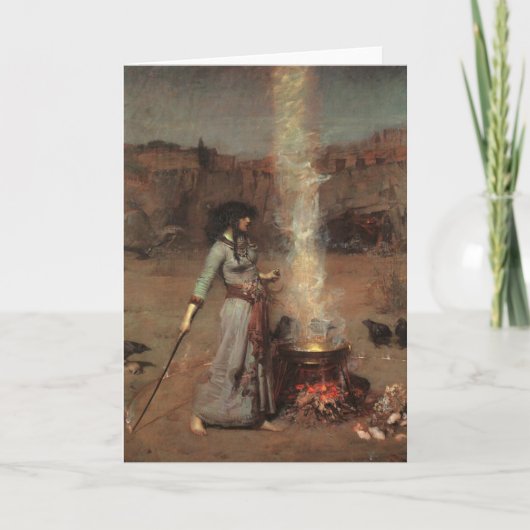 Carte Cercle magique, J.W. Waterhouse, 1886 (Devant)