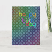 Carte Cercles d'anniversaire (Devant)