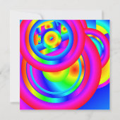 Carte Cercles de couleur (Dos)