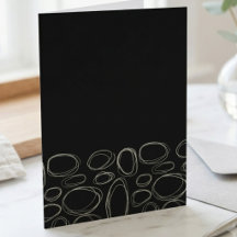 Cercles de gribouillis blancs minimalistes sur fon